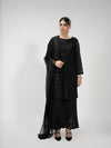 Zola Maahru black sequinned kameez and palazzo